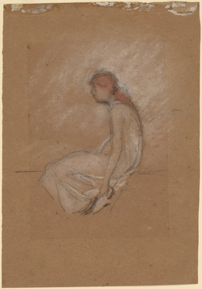 Siddende kvinde med rødt hår af James Abbott McNeill Whistler