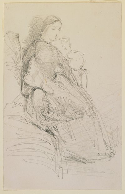 Siddende kvinde, ryger af James Abbott McNeill Whistler