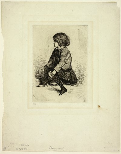Seymour Haden, Jr., siddende af James Abbott McNeill Whistler