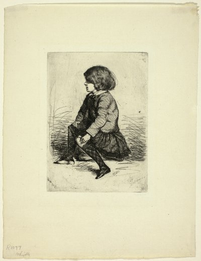 Seymour Haden, Jr., siddende af James Abbott McNeill Whistler