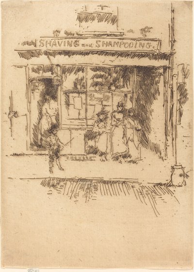 Barbering og shampoo af James Abbott McNeill Whistler