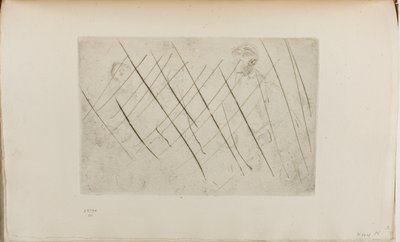 Skitse af hoveder af James Abbott McNeill Whistler