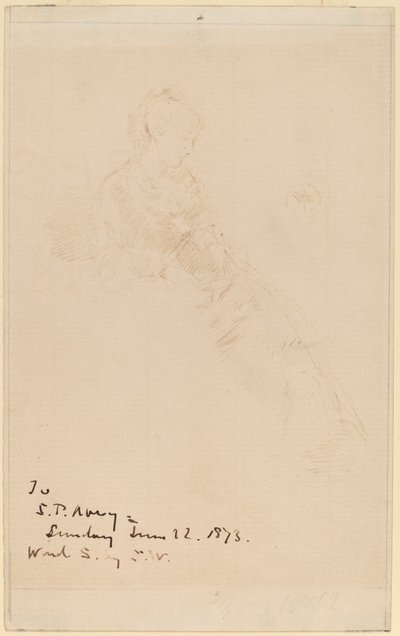 Skitse af Maud af James Abbott McNeill Whistler