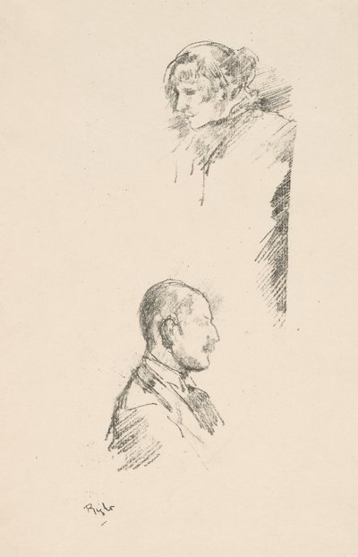 Skitser af frøken Philip og hr. A. Studd af James Abbott McNeill Whistler