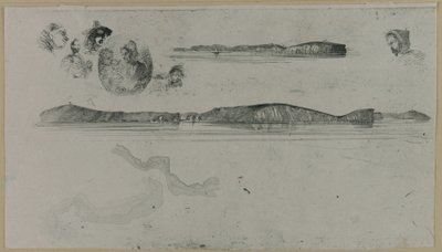 Skitser på Kystundersøgelsespladen af James Abbott McNeill Whistler