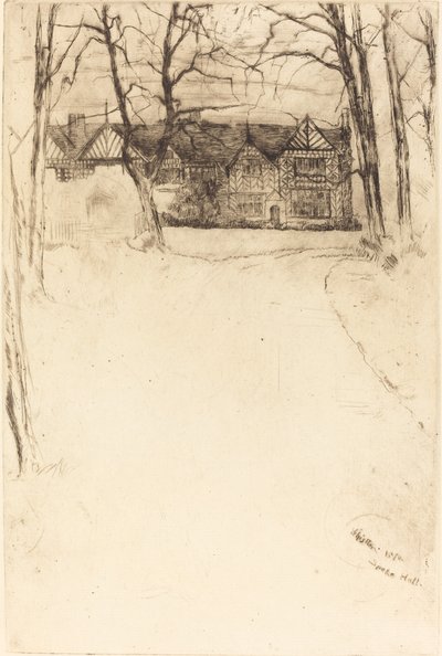 Speke Hall, nr.1 af James Abbott McNeill Whistler