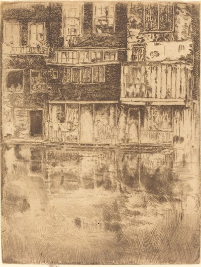 Square House, Amsterdam af James Abbott McNeill Whistler