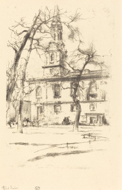 St. Giles-in-the-Fields af James Abbott McNeill Whistler