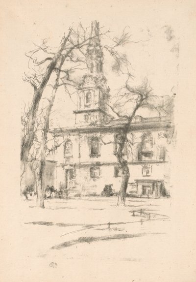 St. Giles-in-the-Fields af James Abbott McNeill Whistler