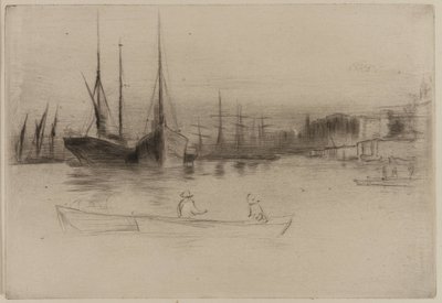 Dampbåde fra tårnet af James Abbott McNeill Whistler