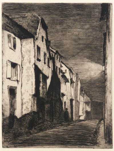 Street at Saverne af James Abbott McNeill Whistler