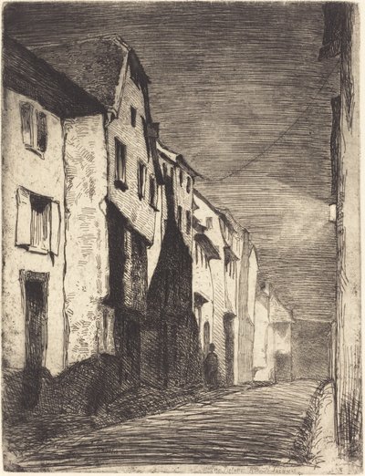Street at Saverne af James Abbott McNeill Whistler
