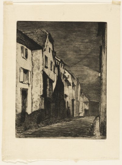 Street at Saverne af James Abbott McNeill Whistler