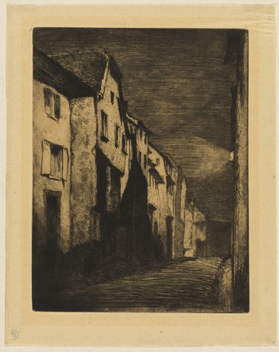 Street at Saverne af James Abbott McNeill Whistler