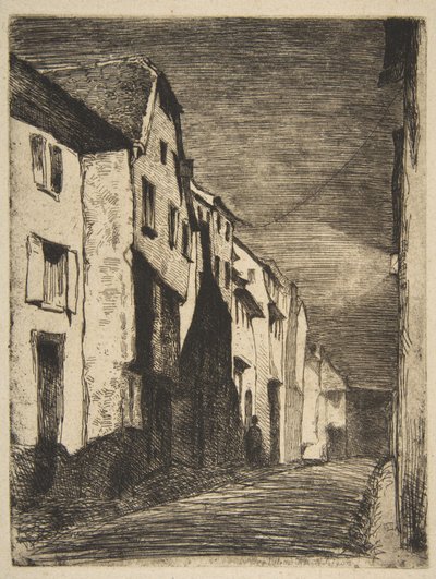 Gade i Saverne af James McNeill Whistler
