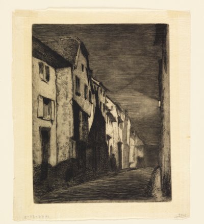 Gade i Saverne af James Abbott McNeill Whistler