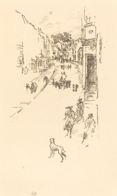 Søndag, Lyme Regis af James Abbott McNeill Whistler