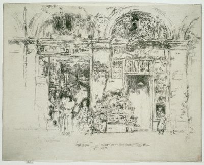 Solsikker, St Germain Market, Paris af James Abbott McNeill Whistler