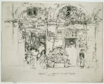 Solsikker, St Germain Market, Paris af James McNeill Whistler