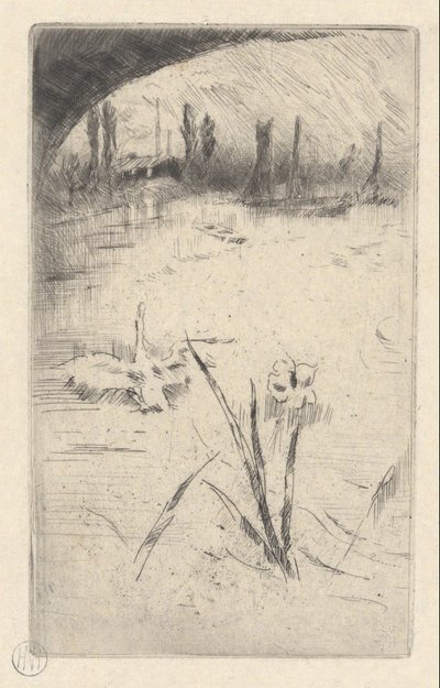Swan og Iris af James Abbott McNeill Whistler