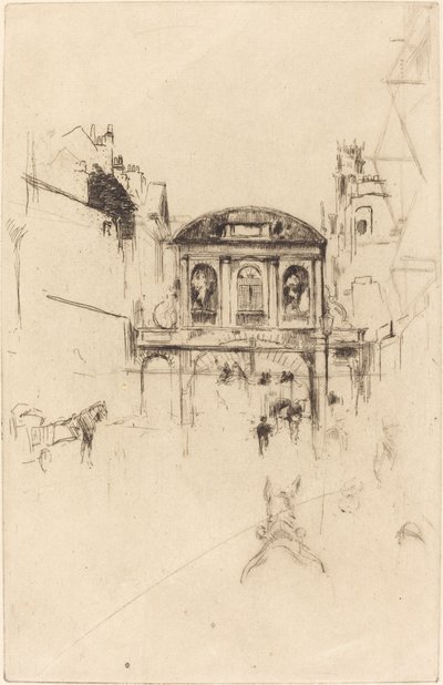 Temple Bar af James Abbott McNeill Whistler