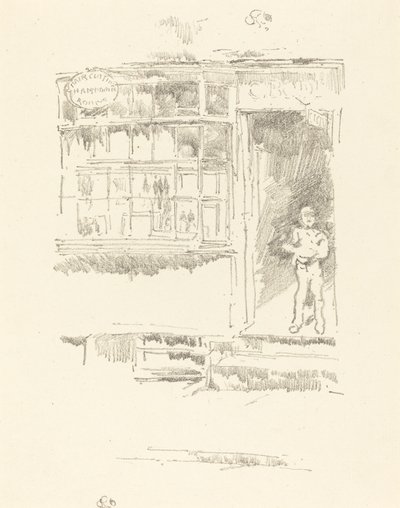 Frisøren i Mews af James Abbott McNeill Whistler