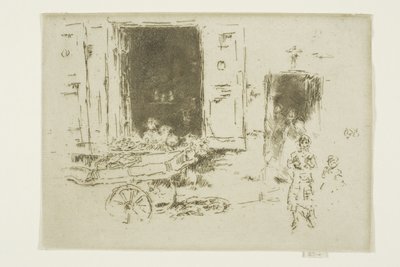 The Barrow - Marolles-distriktet, Bruxelles af James Abbott McNeill Whistler
