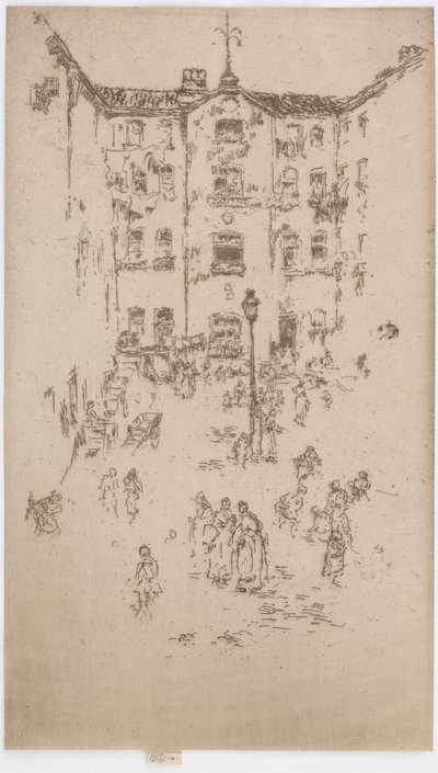 Gården, Bruxelles af James Abbott McNeill Whistler