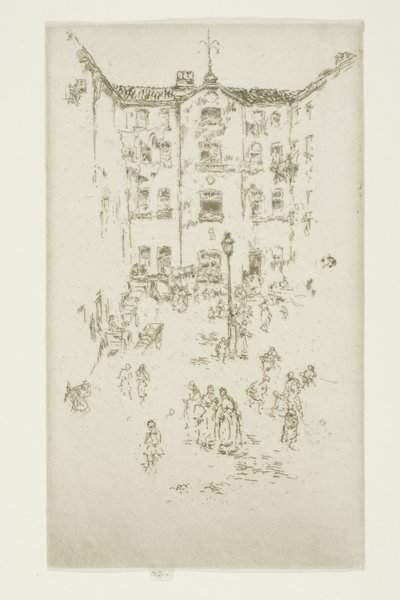 Gården, Bruxelles af James Abbott McNeill Whistler