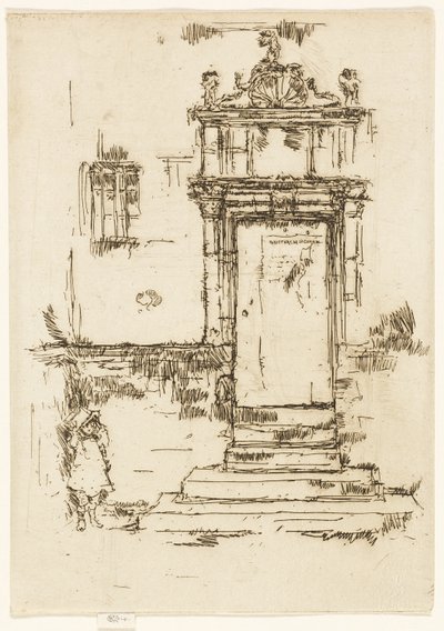 Døren til kapellet, Montrésor af James Abbott McNeill Whistler