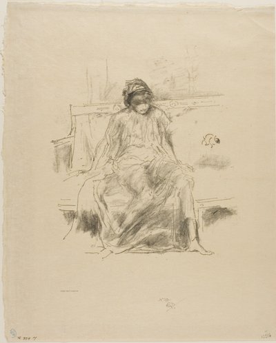 Den draperede figur, siddende af James Abbott McNeill Whistler