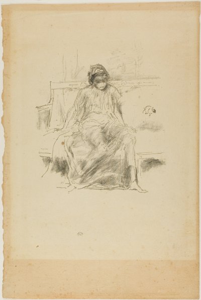 Den draperede figur, siddende af James Abbott McNeill Whistler
