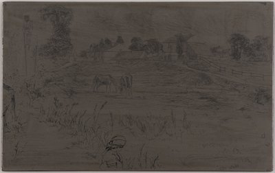 Landskabet med hesten af James Abbott McNeill Whistler