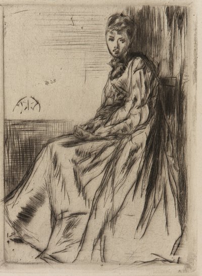 Brevet (Maud, siddende) af James Abbott McNeill Whistler