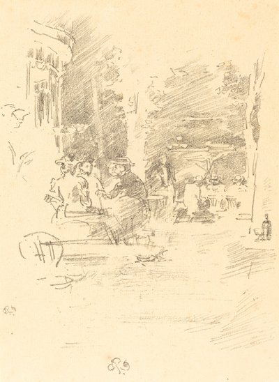 Den Lille Café au Bois af James Abbott McNeill Whistler