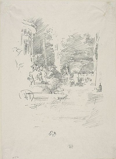 Den Lille Café au Bois af James Abbott McNeill Whistler