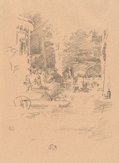 Den Lille Café au Bois af James McNeill Whistler