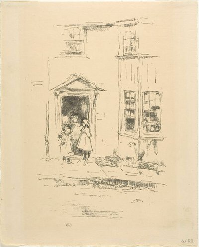 Den lille døråbning, Lyme Regis af James McNeill Whistler