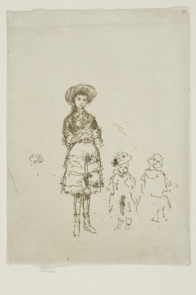 Den lille sygeplejerske, Grays Inn af James Abbott McNeill Whistler