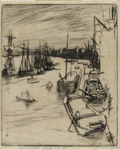 Den lille Rotherhithe af James Abbott McNeill Whistler