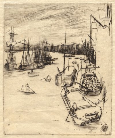 Den lille Rotherhithe af James Abbott McNeill Whistler