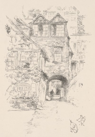 Præstens hus, Rouen af James McNeill Whistler