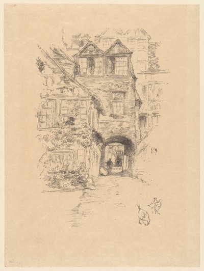 Præstens hus, Rouen af James McNeill Whistler