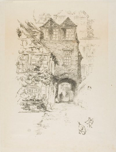 Præstens hus, Rouen af James McNeill Whistler