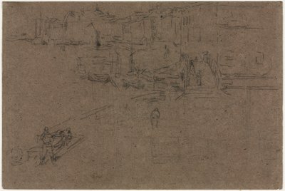 Riva, Venedig af James McNeill Whistler