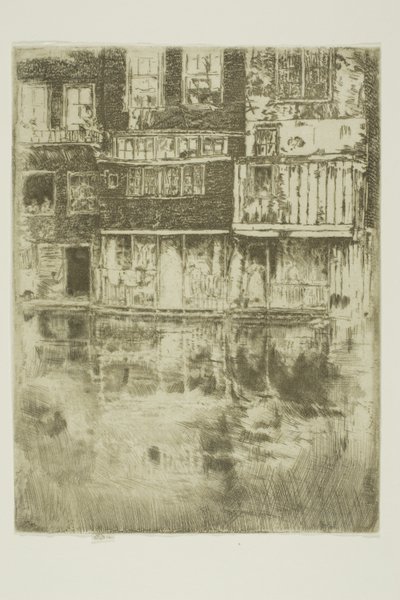 The Square House, Amsterdam af James Abbott McNeill Whistler