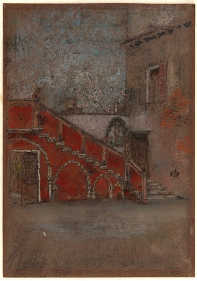 Trappen: Note i rødt af James Abbott McNeill Whistler