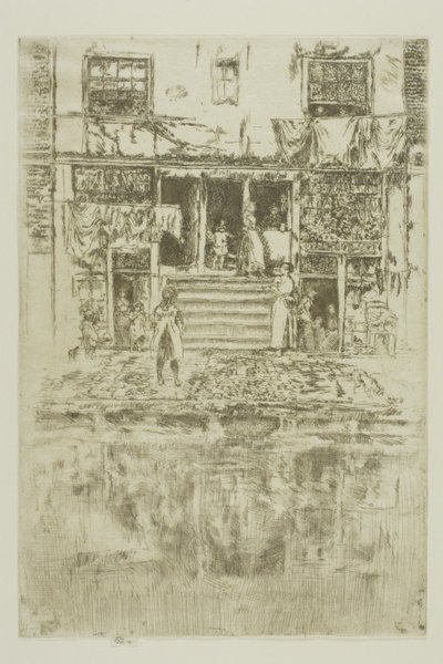 The Steps, Amsterdam af James Abbott McNeill Whistler