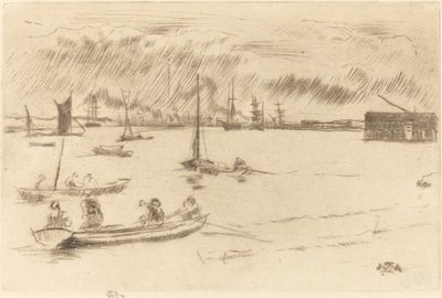 Themsen mod Erith af James Abbott McNeill Whistler