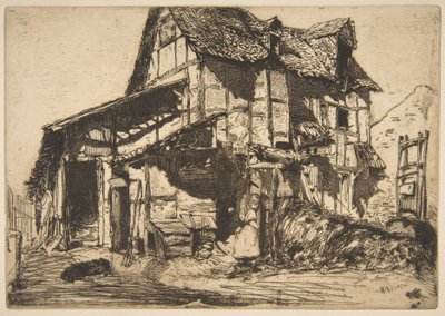 Den usikre udlejningsejendom (Den gamle gård) af James McNeill Whistler